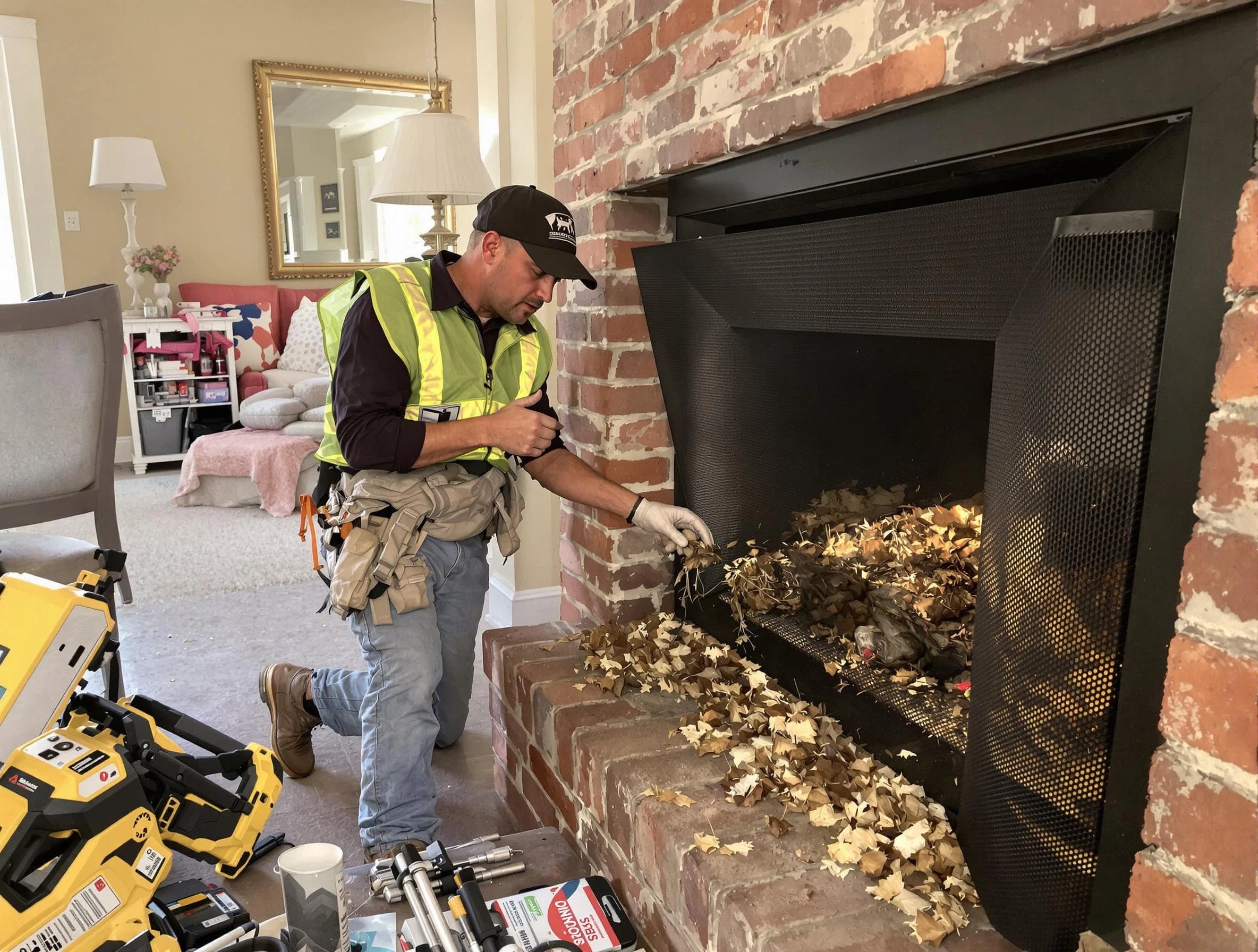 Safe screening installation by Lakewood Chimney Sweep in Lakewood, NJ