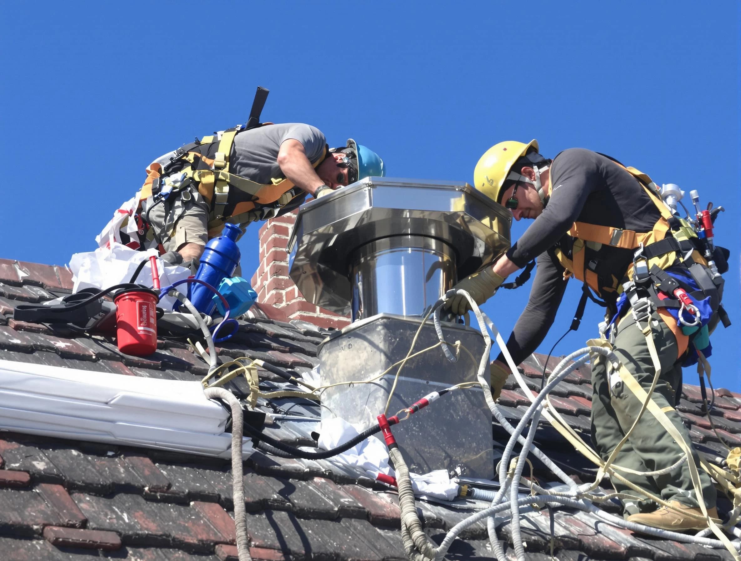 Protective chimney cap installed by Lakewood Chimney Sweep in Lakewood, NJ