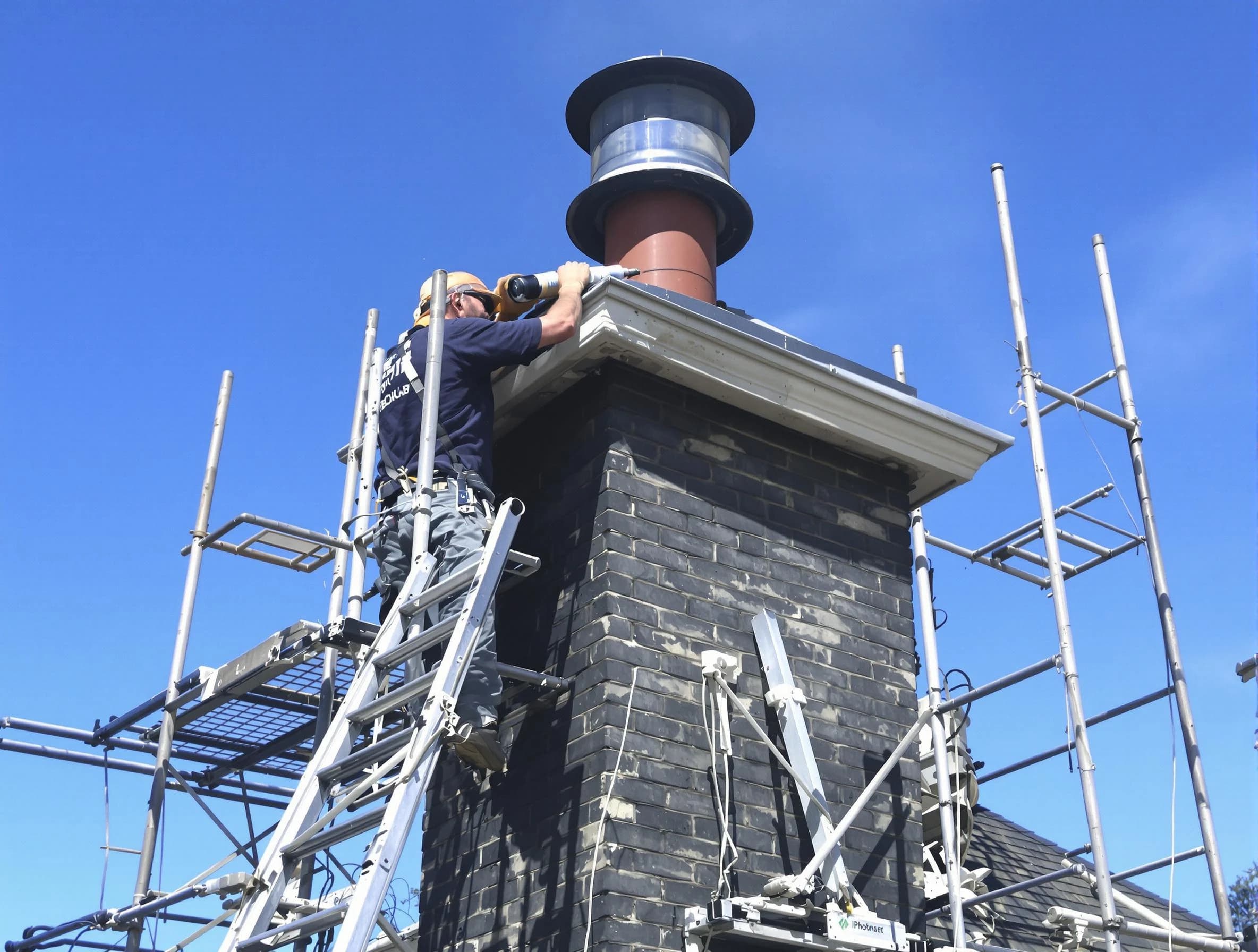 Sturdy chimney crown finished by Lakewood Chimney Sweep in Lakewood, NJ