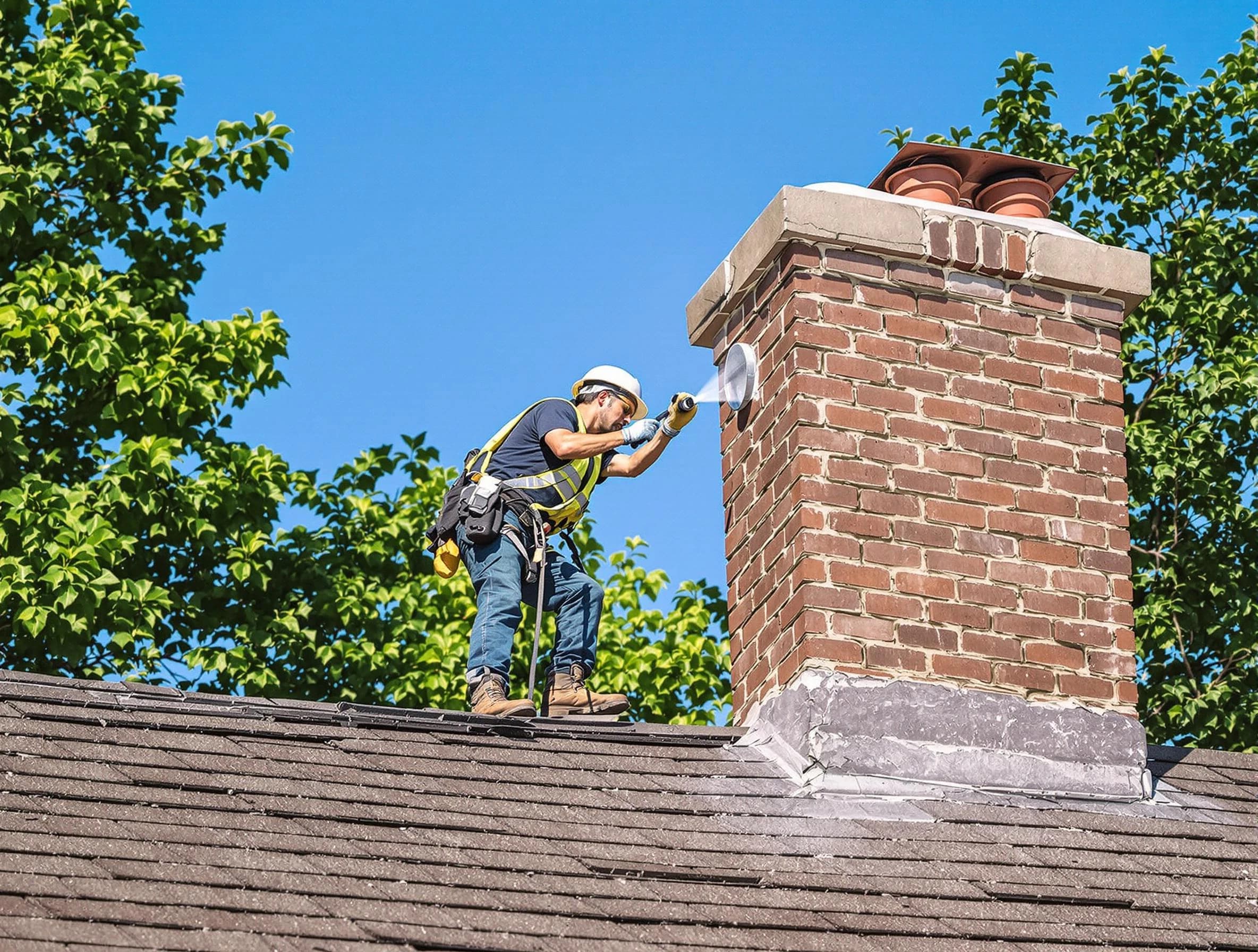 Lakewood Chimney Sweep performing an inspection with advanced tools in Lakewood, NJ